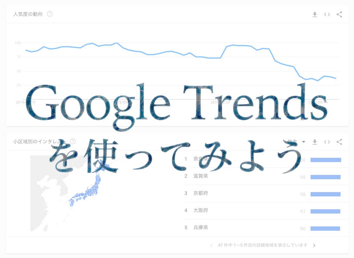 Googleトレンドを使って今を見てみる｜新着情報｜旅館・ホテル専門のWEB集客・経営コンサルティング｜株式会社アドグラフィー