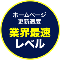 ホームページ運用速度業界最速レベル